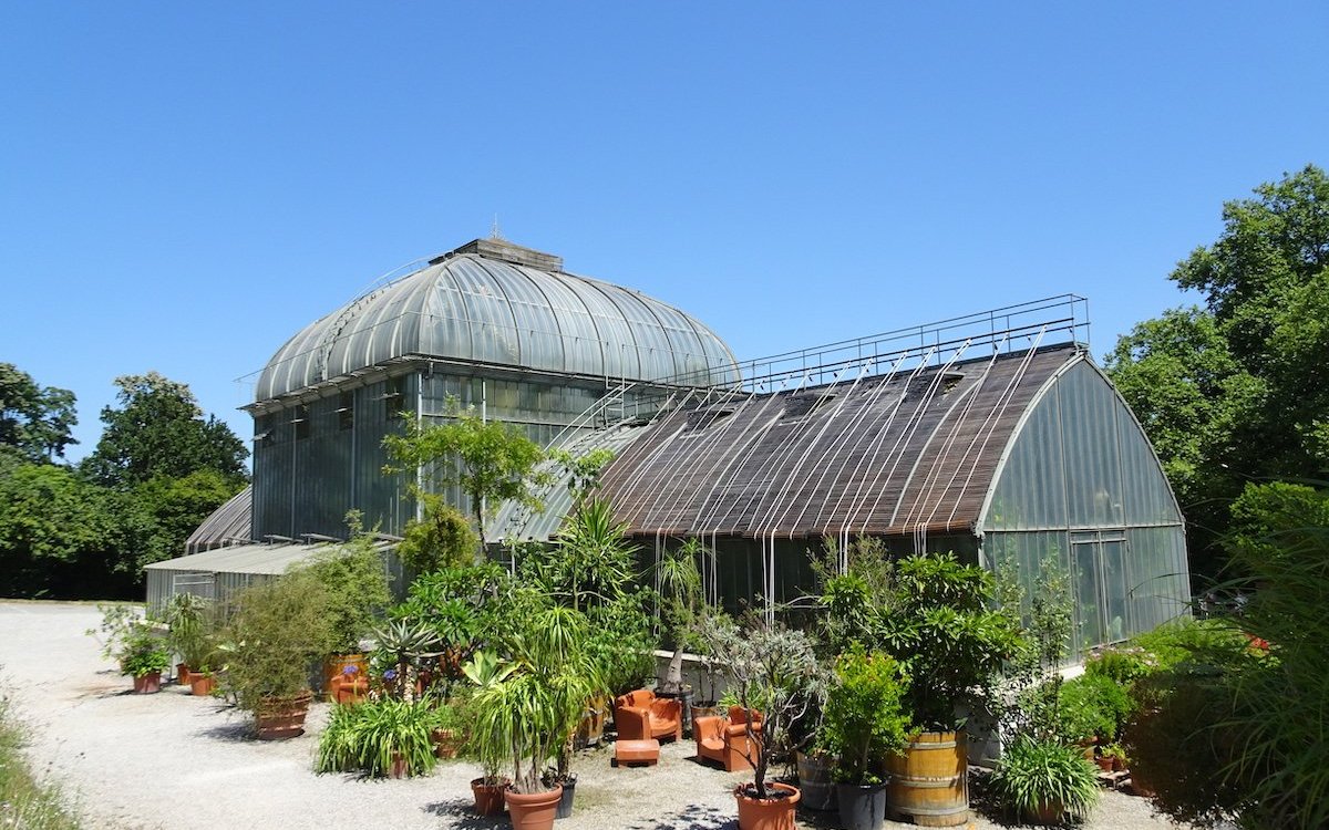 Historisches Treibhaus des Botanischen Gartens Genf. 