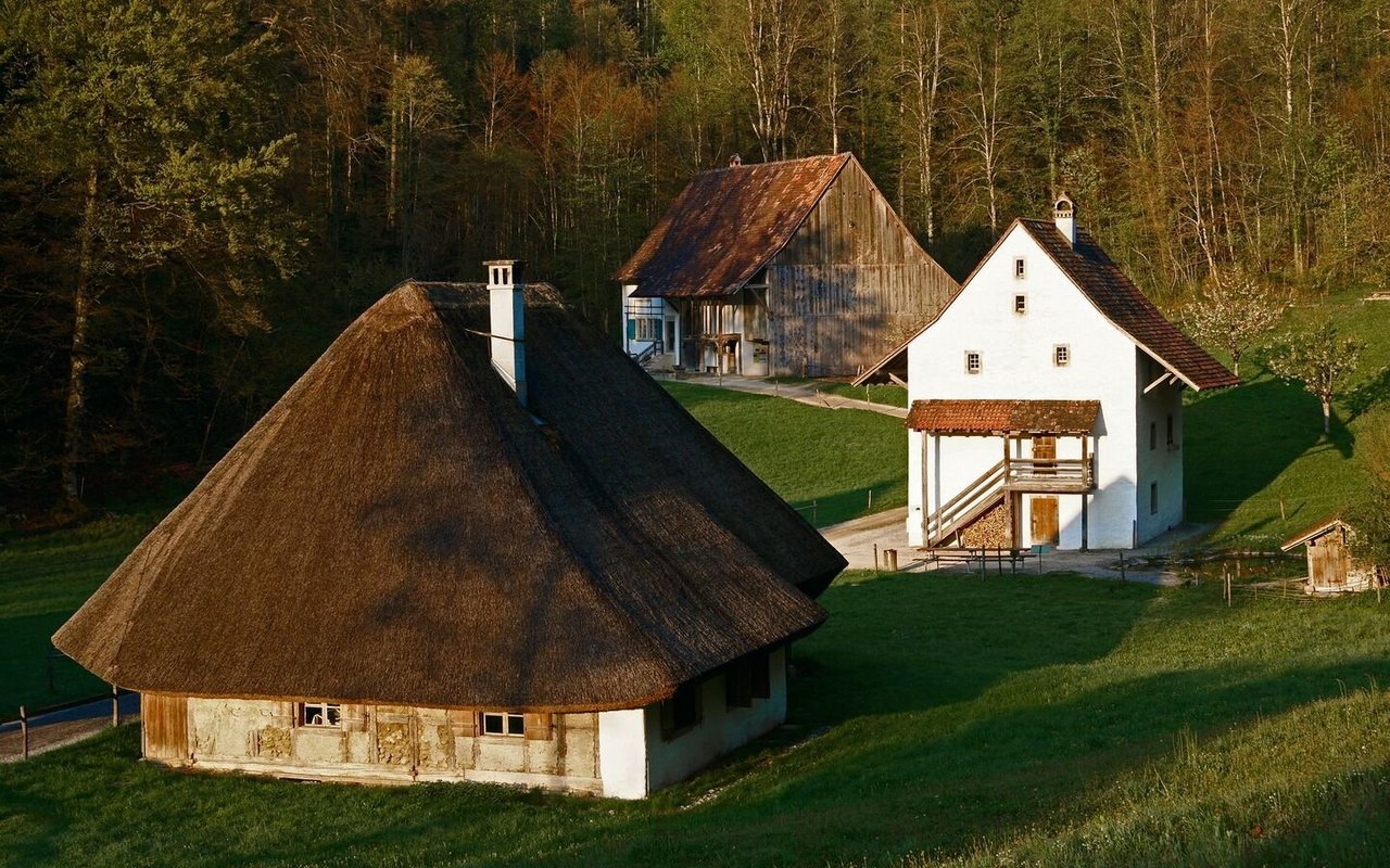 Taglöhner, die beispielsweise in diesem strohgedeckten Haus in Leutwil (AG) wohnten, führten Gelegenheitsarbeiten aus und besassen kaum Land. 