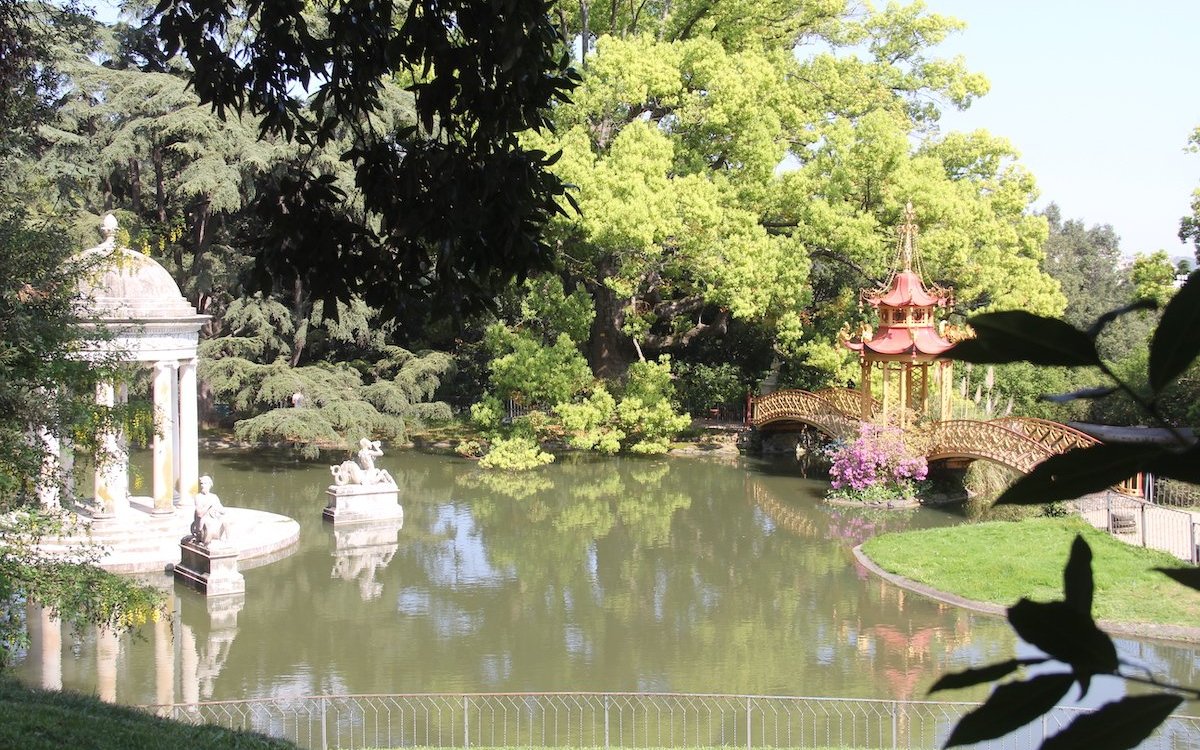 Der Garten der Villa Durazzo Pallavicini in Genua-Pegli stellt eine Lebensreise dar. 