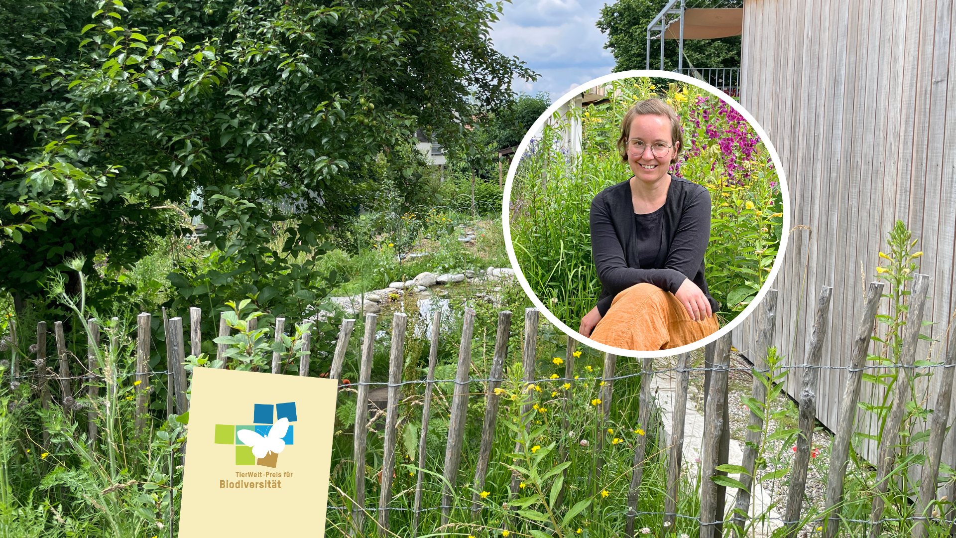 Die Fläche rund um ihr 2021 erworbenes Haus haben sie in einen bunten Naturgarten verwandelt.